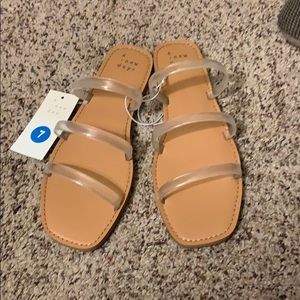 Clear sandals